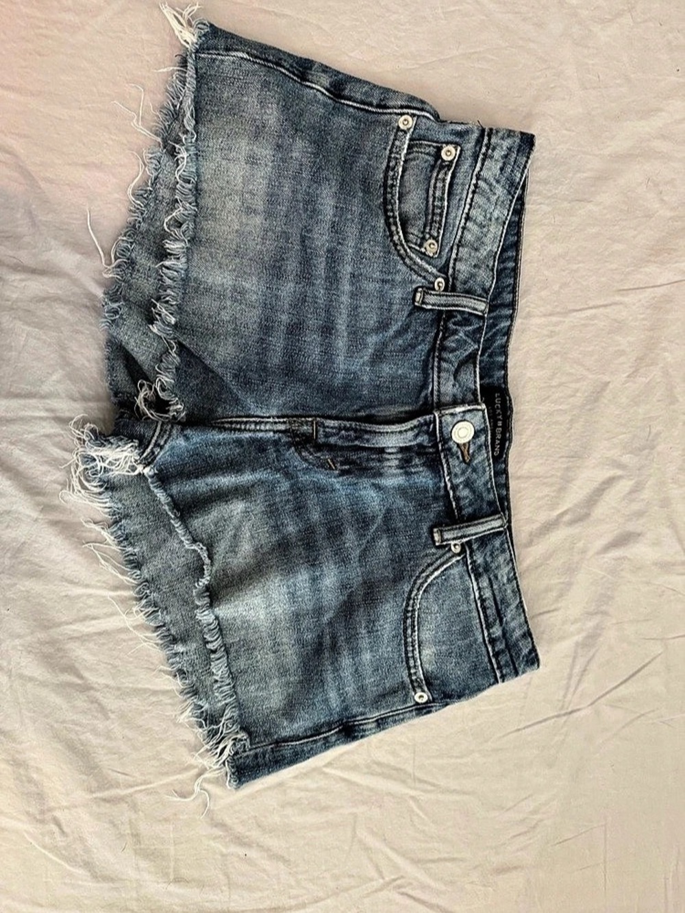 Lucky Brand Cutoff Jean Shorts Blue sz 4
